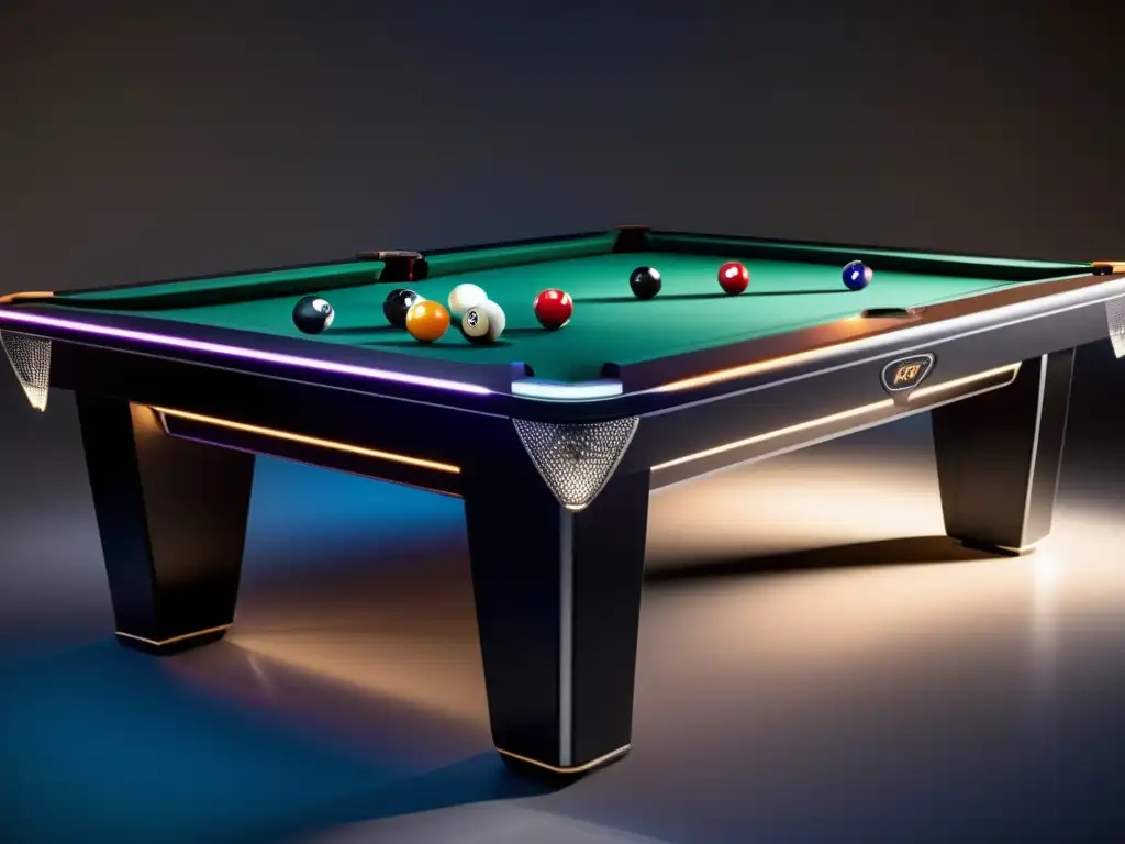 Billar de alta tecnología: mesa con sensores y pantallas digitales