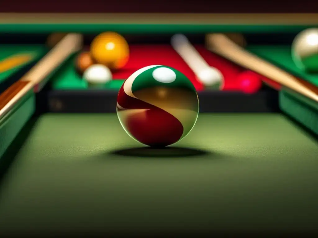 Colisión de bolas de billar: precisión y dinamismo