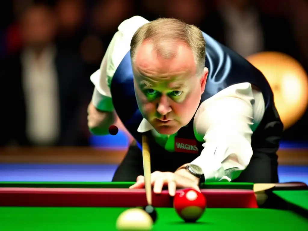 John Higgins: Intensa concentración en el snooker