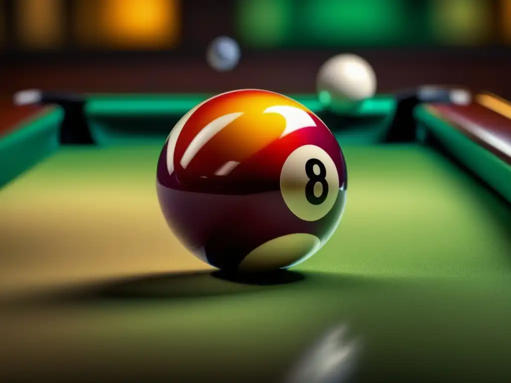 Impactante colisión de bolas de billar