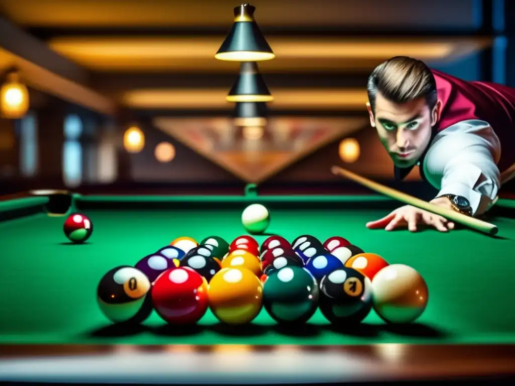 Explosión de precisión: Break perfecto en billar 9-ball