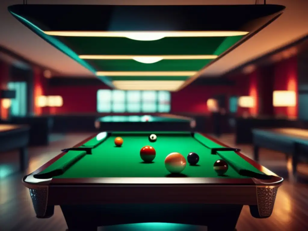 Maestría en billar: precisión futurista en 8K