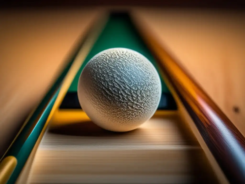 Punta de taco de billar: detalle y precisión El texto ALT es: